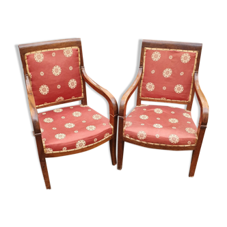 Pair of empire armchairs