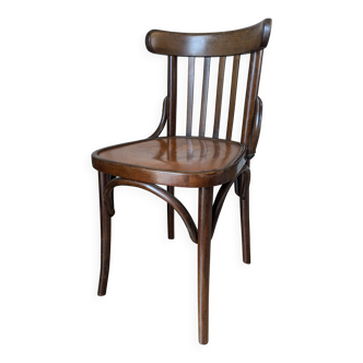 Chaise de bistrot ancienne en bois courbé