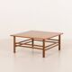 Scandinavian mid century square teak coffee table, Denmark 1970s