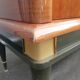 Enfilade laque noire et teck Ameublement NF 1960