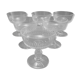 Service of 6 19th century cut crystal champagne cups