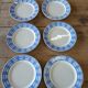 6 old Badonviller dessert plates