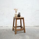 Vintage wooden workshop stool