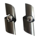 Pair of 1970s stainless steel sconces