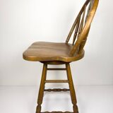 Vintage wooden bar chair, 1992