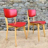 Pair of red chairs