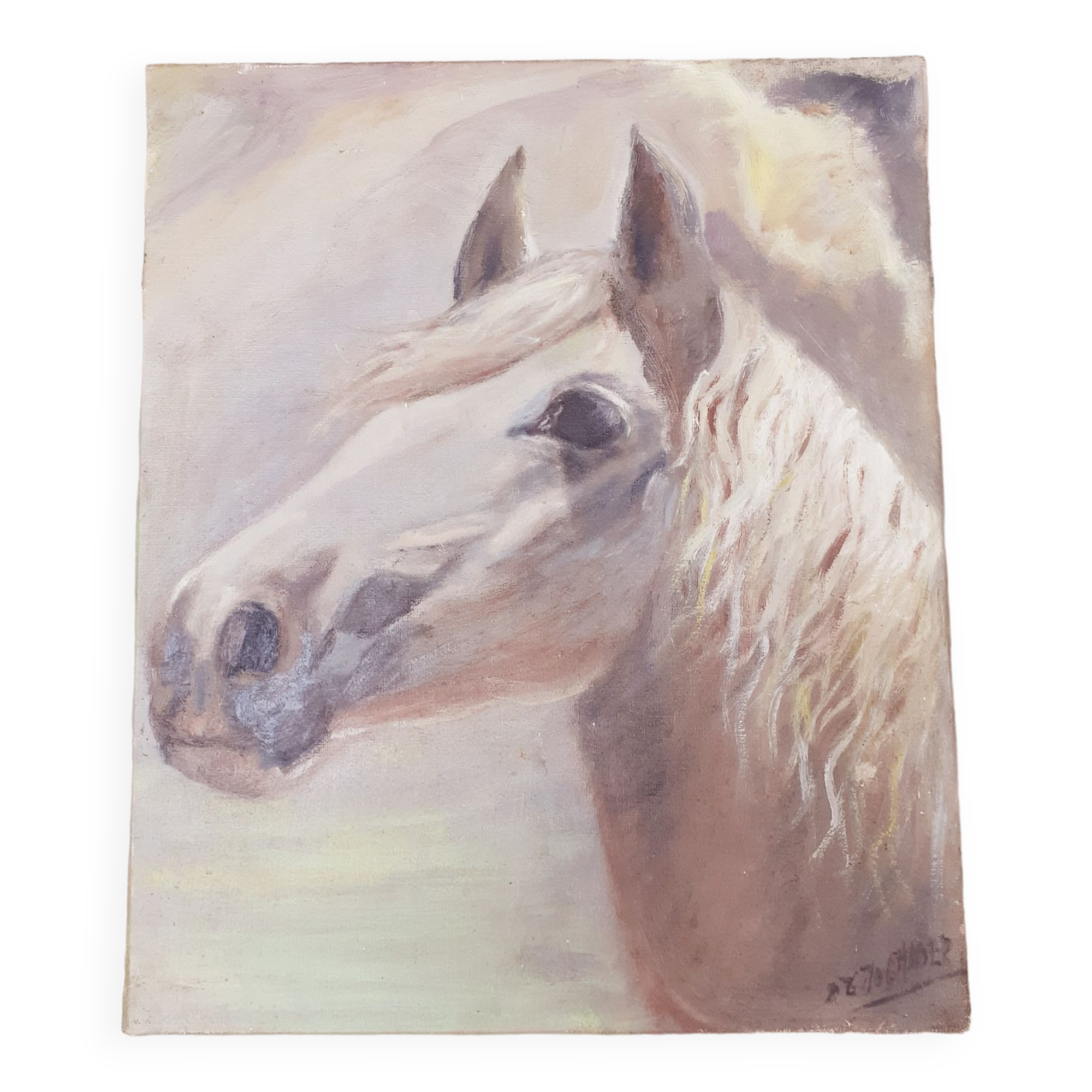 Painting with horse's head