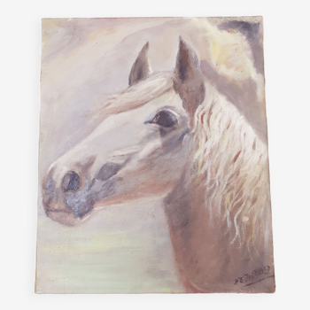 Painting with horse's head