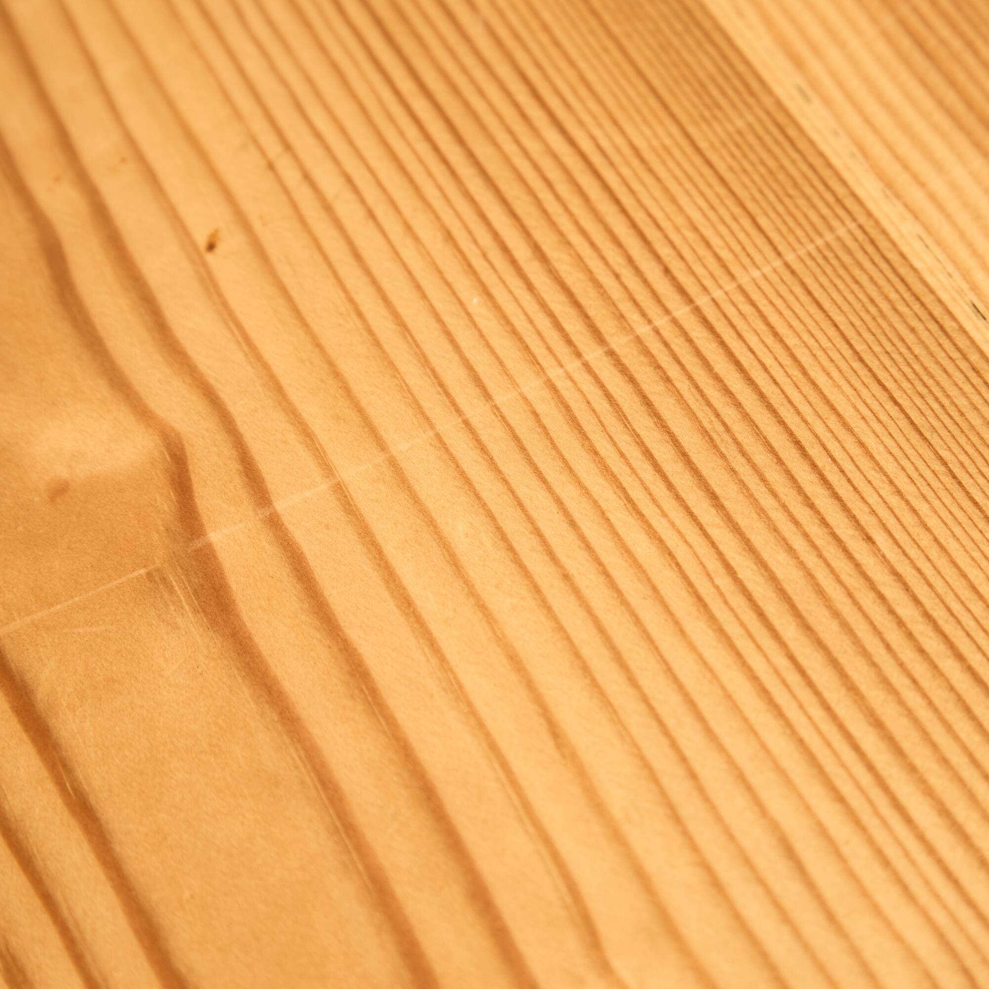 Long Canadian Pine Table with Black Legs