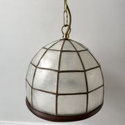 Suspension in mother-of-pearl and bamboo / wood 50s