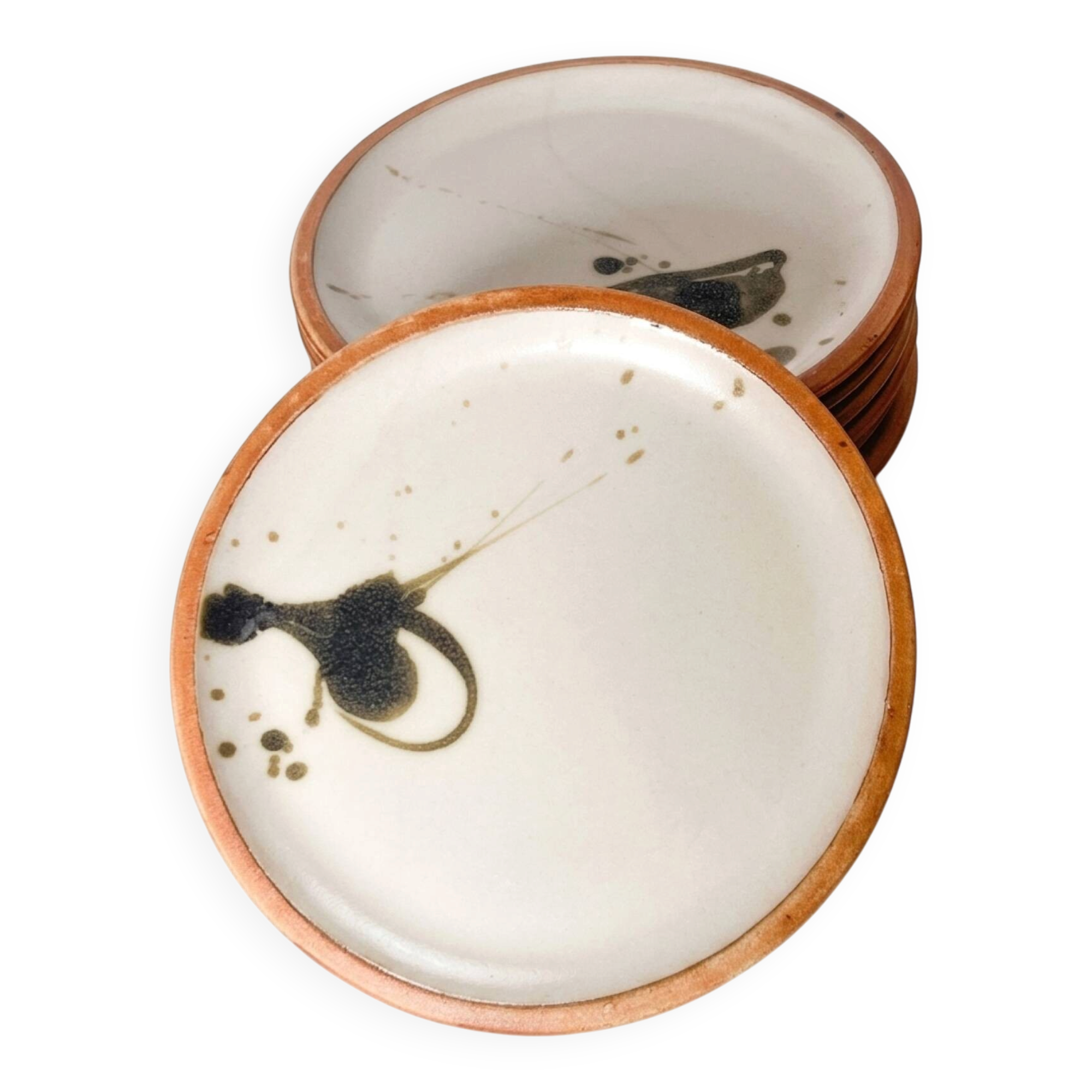 8 pottery plates from La Colombe