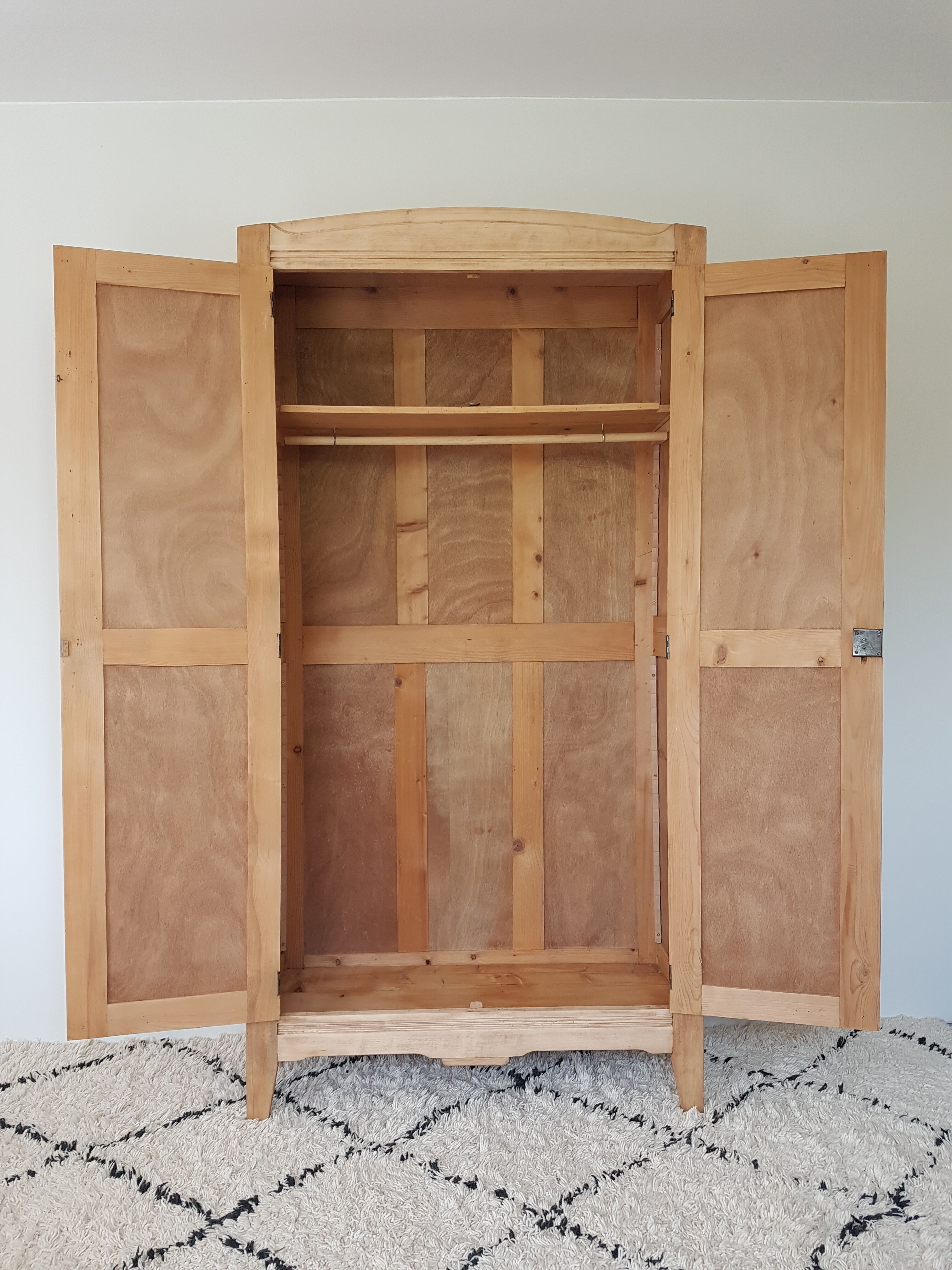 Renovated wooden wardrobe