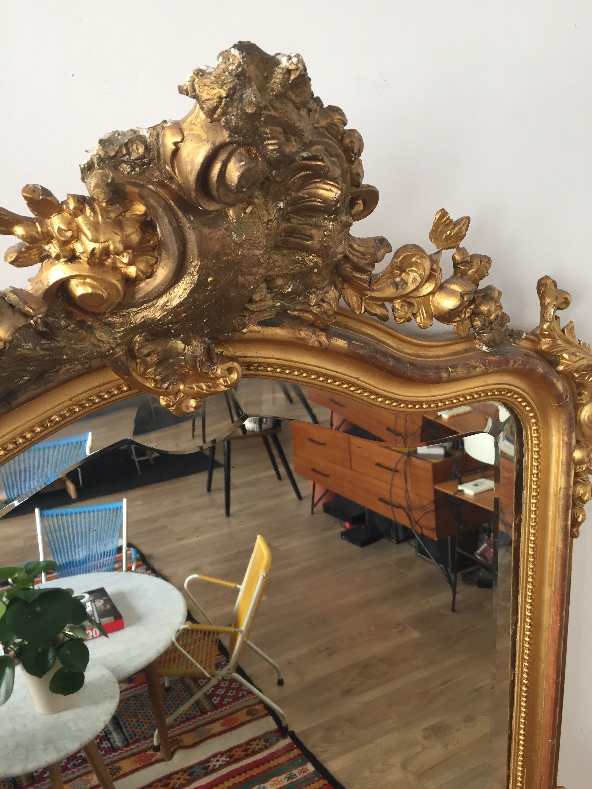 Mirror style Louis XV 89x143cm