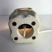 Albert Tormos Lamp in Stone Sculpture Owl or Owl France 1960/70
