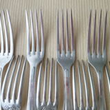 Housewife , 24 table cutlery Silver metal 84 G SFAM