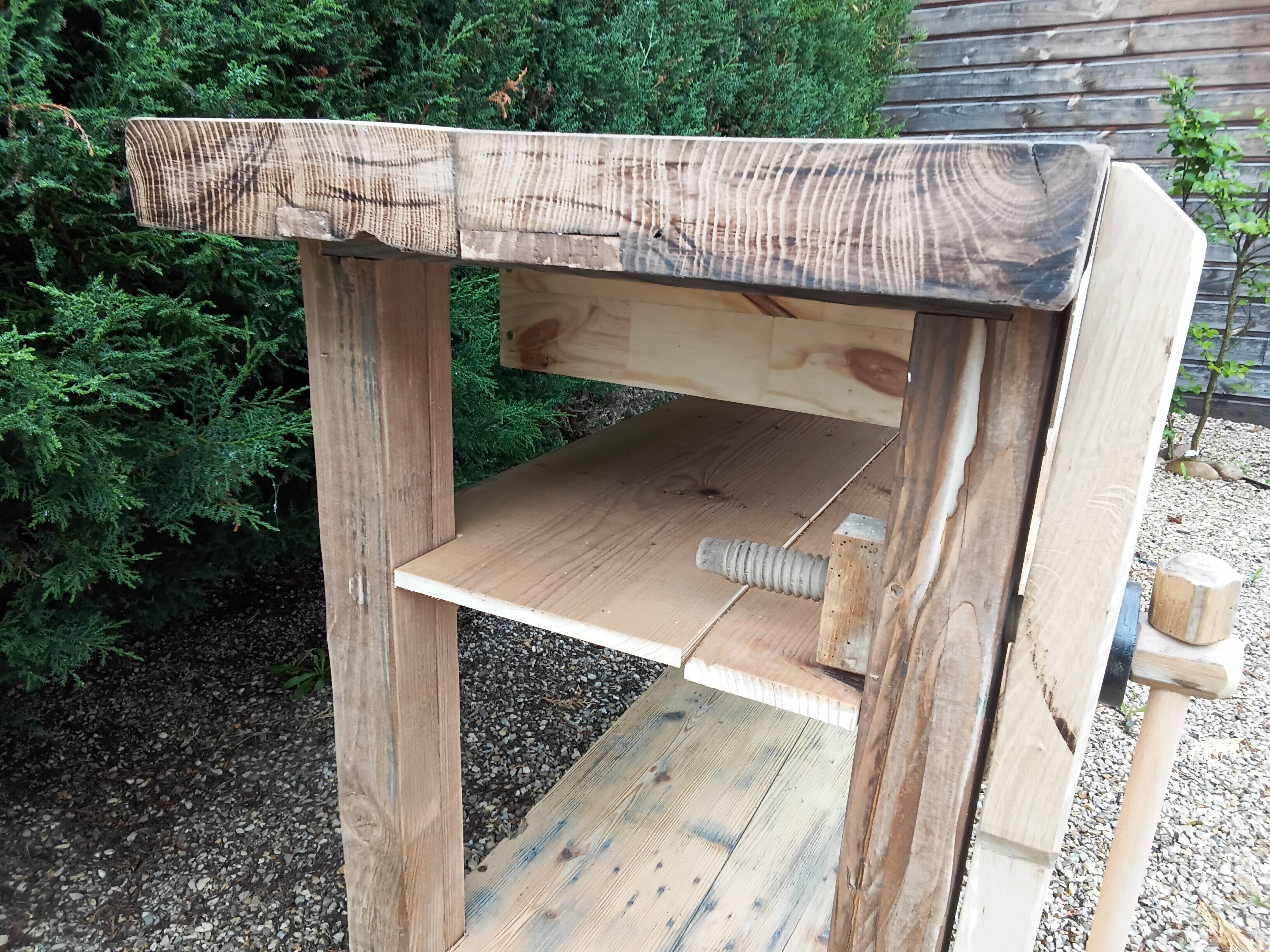 Solid wood table