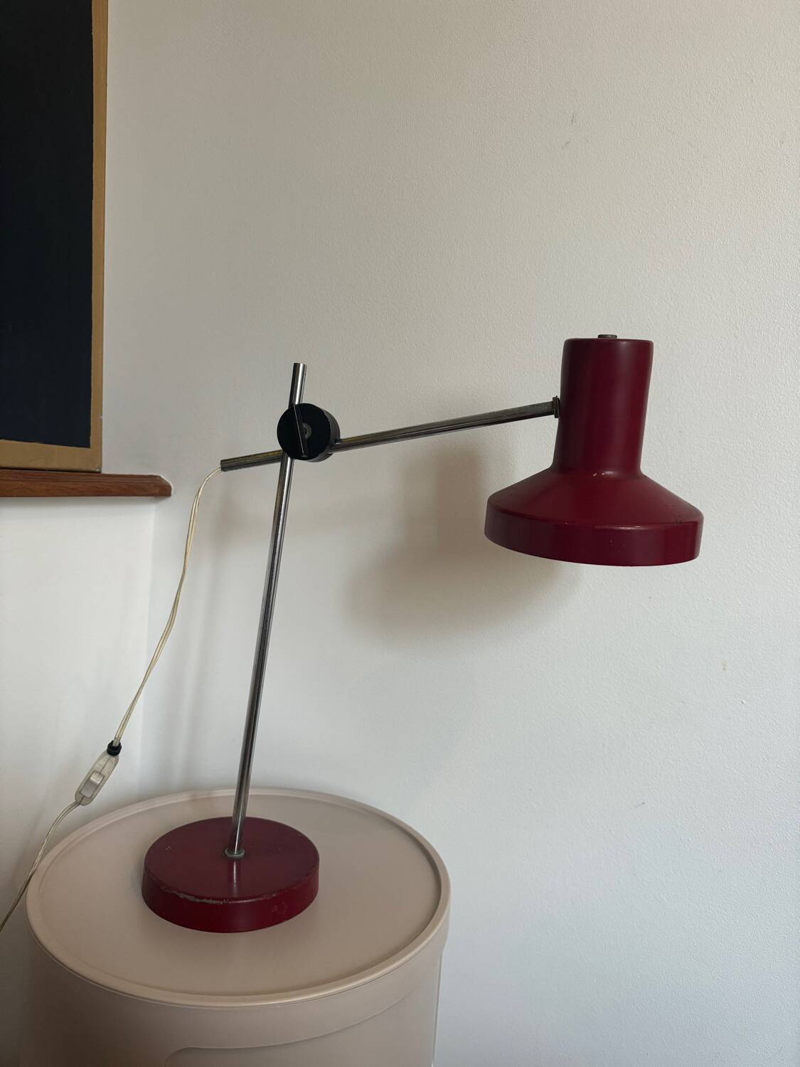 Metal desk lamp, 70s