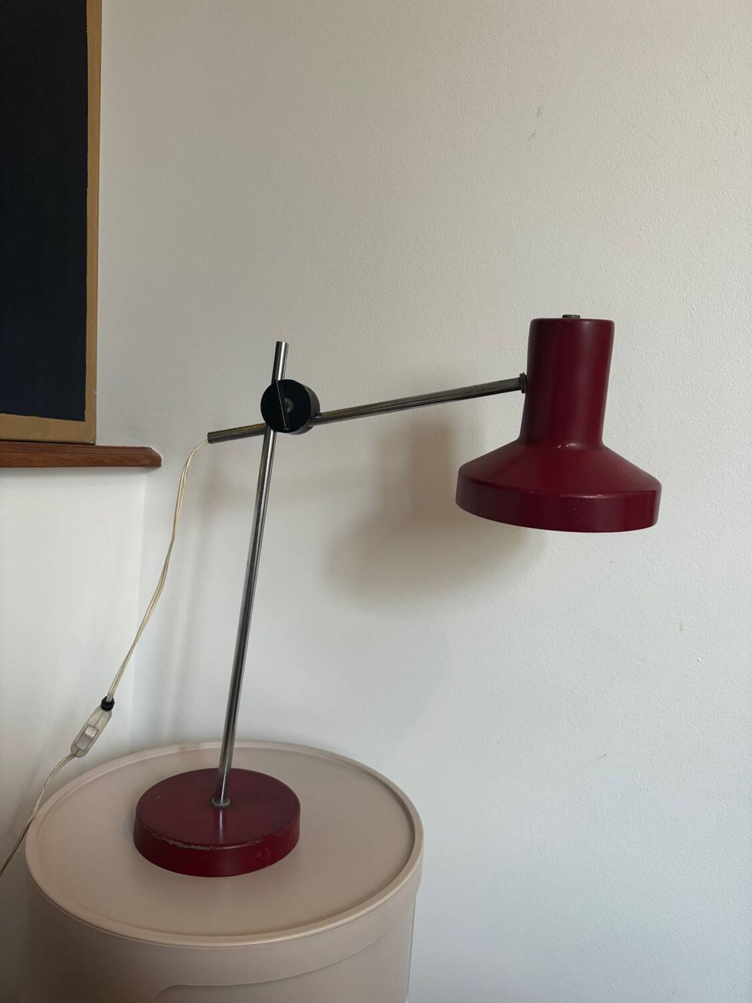 Lampe de bureau en métal, années 70