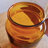 Amber apothecary bottle