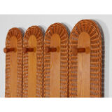 Rattan coat rack edited by Uluv in the 1960s