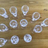 12 flûtes à champagne cristal