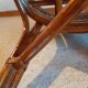 Set of 2 armchairs in adult varnished woven rattan