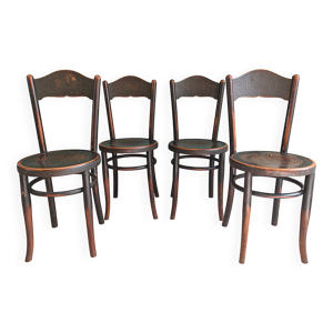 Rare lot de 4 chaises - jacob