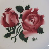 6 flat plates vintage Digoin Sarreguemines model Cibon Lot 3