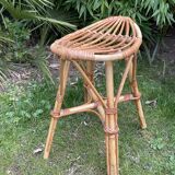Vintage rattan stool