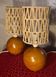 pair of Scandinavian style bedside lamps, vintage design, 30x12 balls