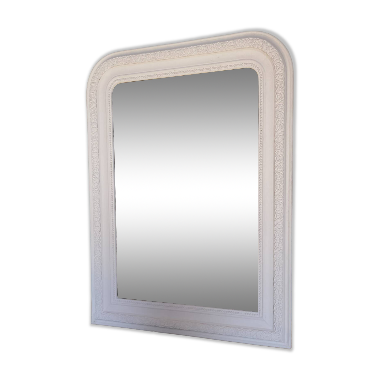 Louis Philippe mirror, 19th century, beige patina.