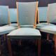 Suite 6 chaises design moderniste 1950