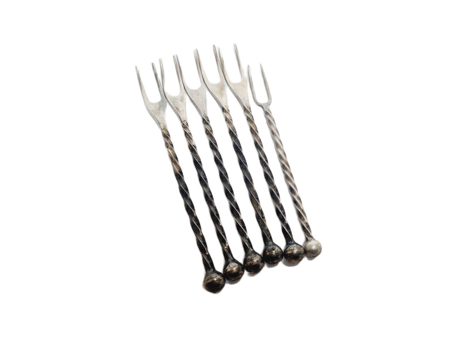 6 fourchettes à hareng postmodernes de WMF, Allemagne, années 1950