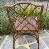Rattan and bamboo dining room