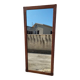 Large old mirror walnut wood frame