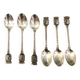 Set of 6 "Brest" silver-plated metal teaspoons
