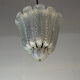 Iridescent Venetian glass chandelier from Murano, Barovier and Toso, circa 1930.