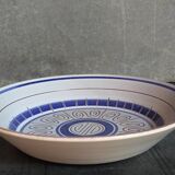 Five vintage MBFA PORNIC ceramic soup plates Daphné service