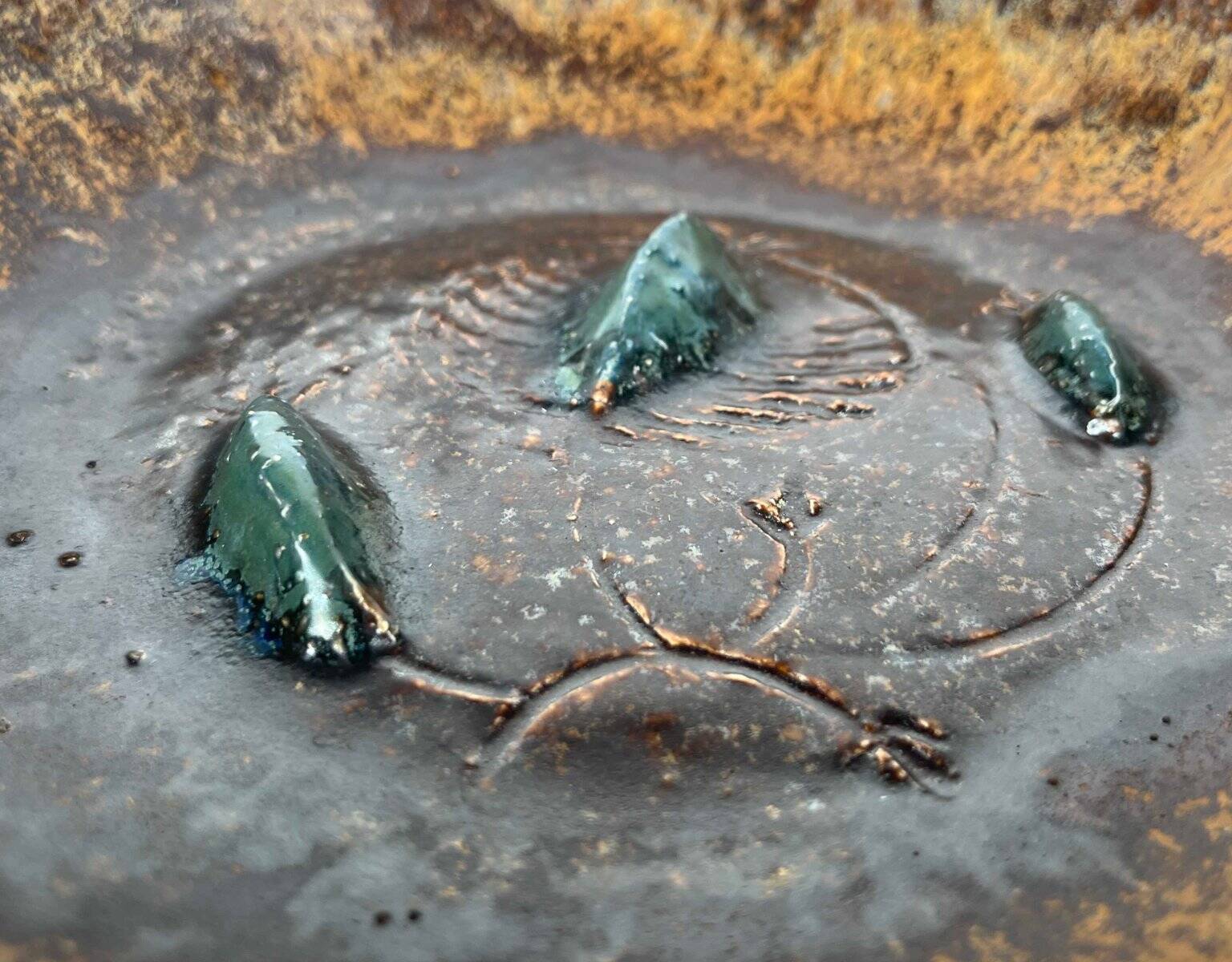 Danish Scandinavian bowl from the mid-century by Clara Helmich, 1960s.