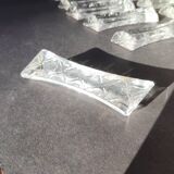 Set of 12 lead crystal knife rests