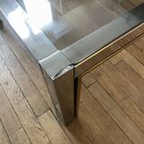 Chrome metal coffee table