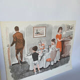 Set of 2 posters, the table & the house