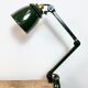 Industrial Green Enamel Adjustable Table Lamp, 1960s
