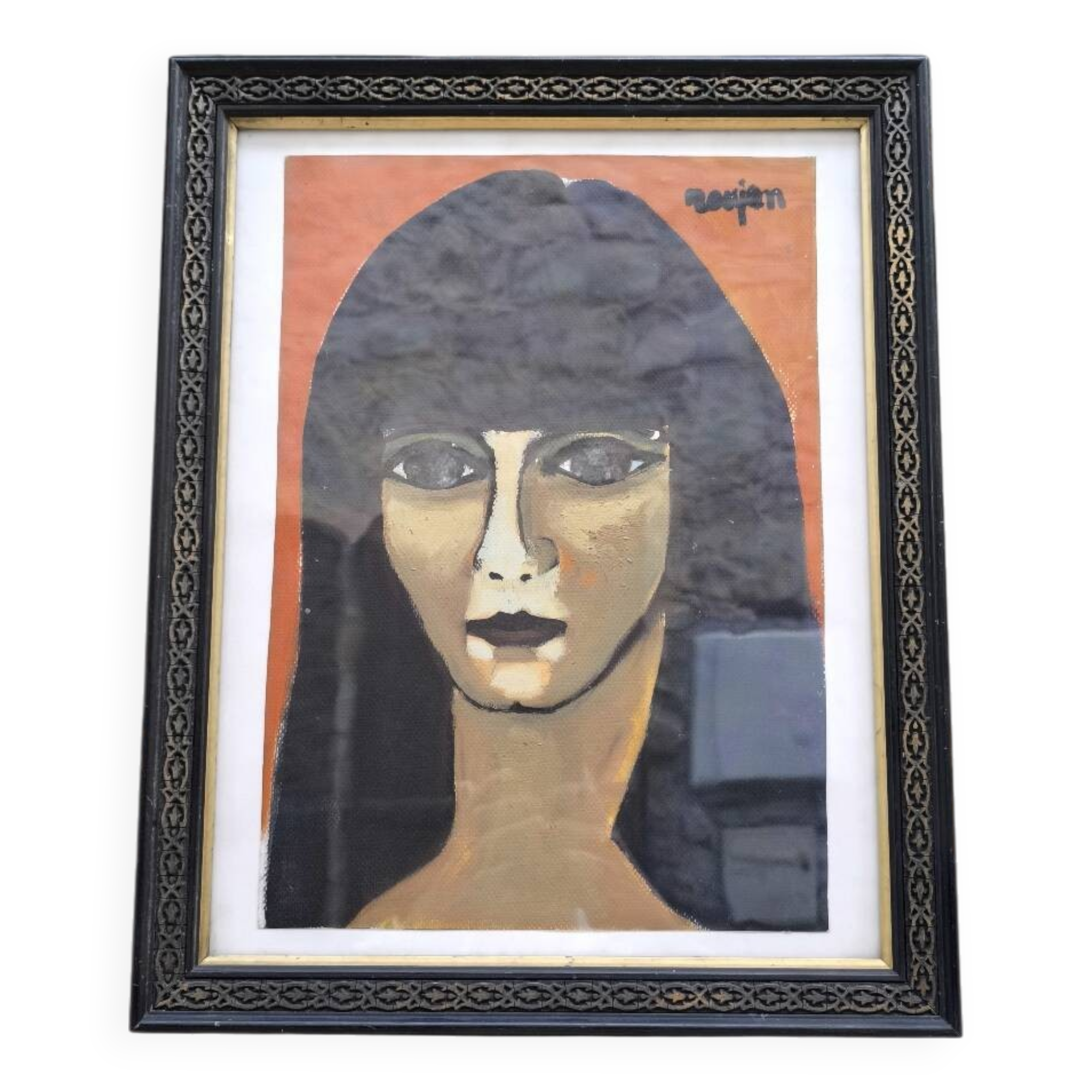 Portrait of a woman by Guy Rougon 1960