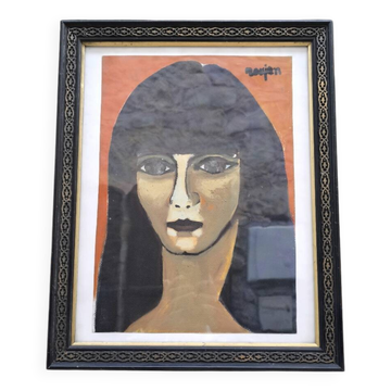 Portrait of a woman by Guy Rougon 1960