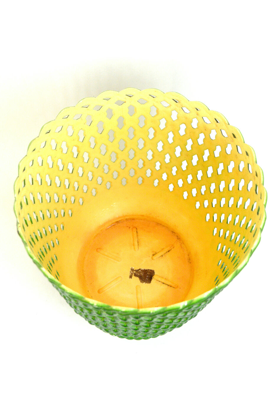 Cache-pot tressé vert