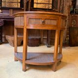 Rattan bedside tables