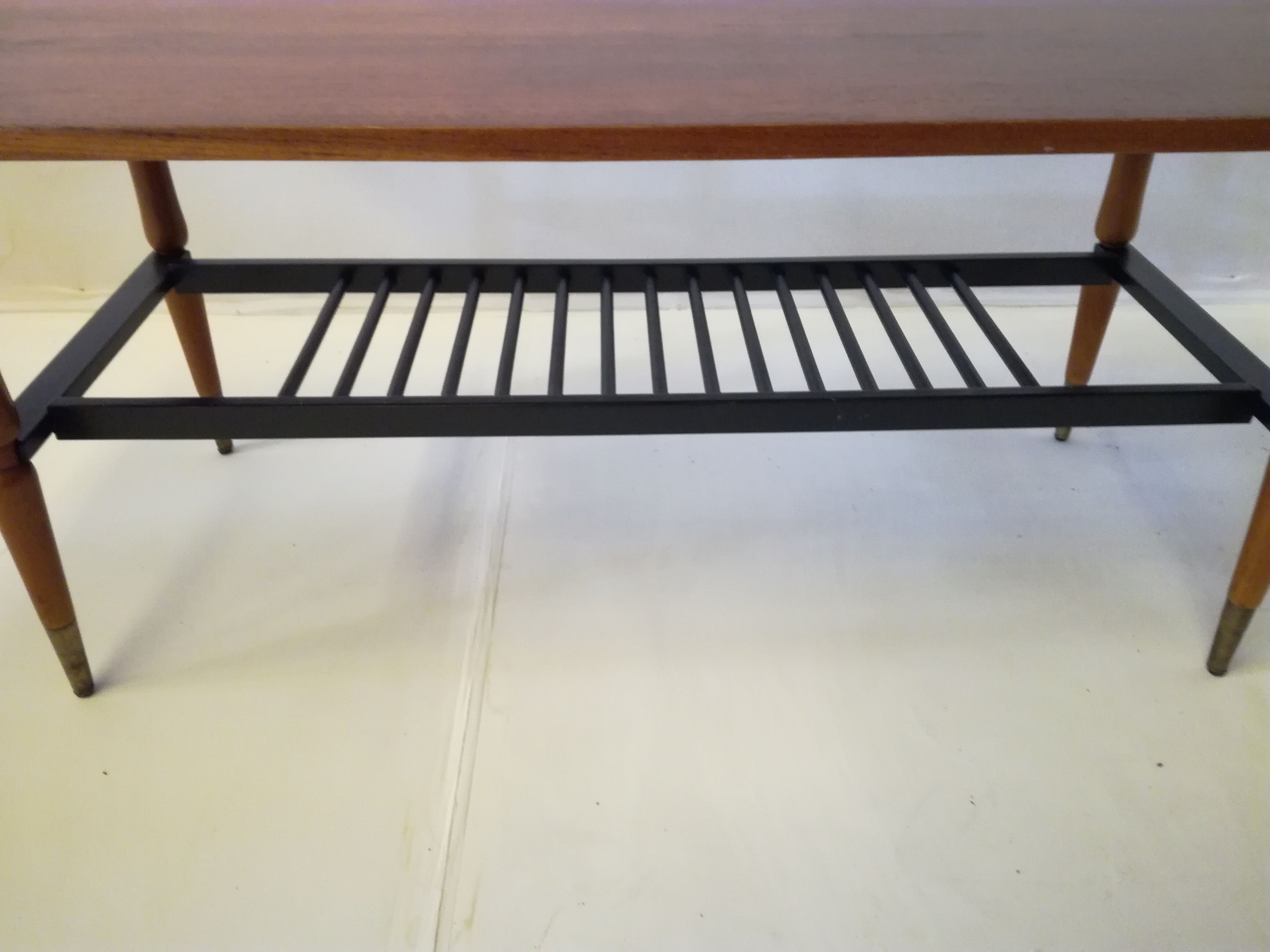 Vintage Scandinavian teak coffee table