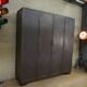 Industrial cabinet 4 doors in metal 1950