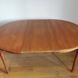 Scandinavian teak dining table signed Johannes Andersen for MSK Mobler